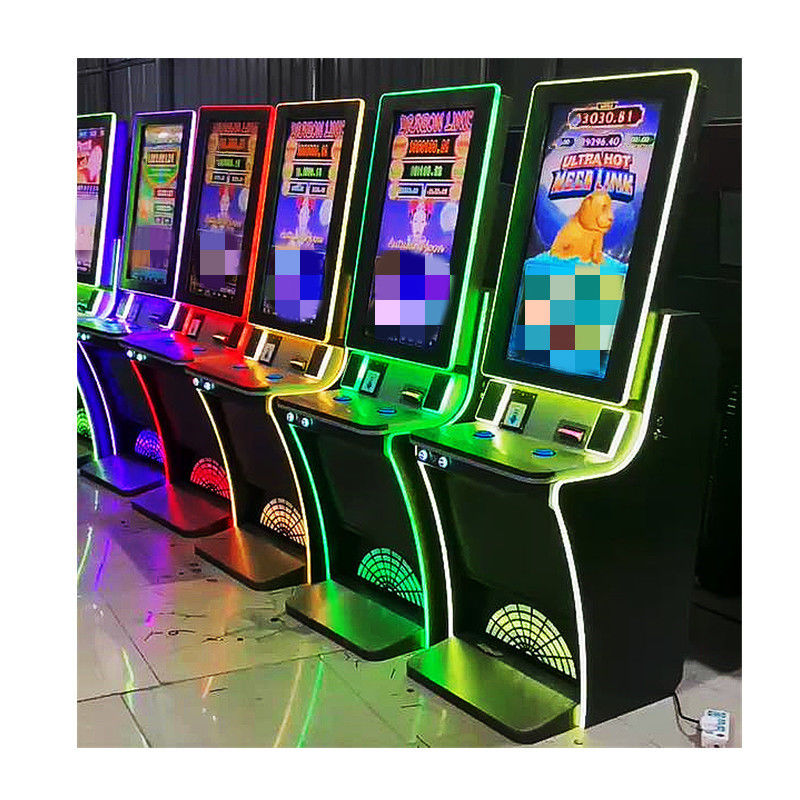 La macchina multifunzionale del gioco di pesca della scanalatura ha ispessito verticalmente il colore nero