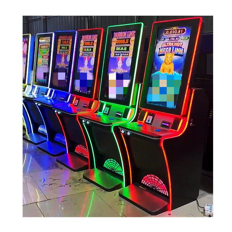 La macchina multifunzionale del gioco di pesca della scanalatura ha ispessito verticalmente il colore nero